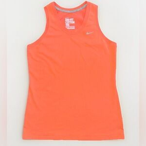 ‼️SOLD‼️Nike Dri Fit Cotton Tee Vibrant Orange Athletic Tank